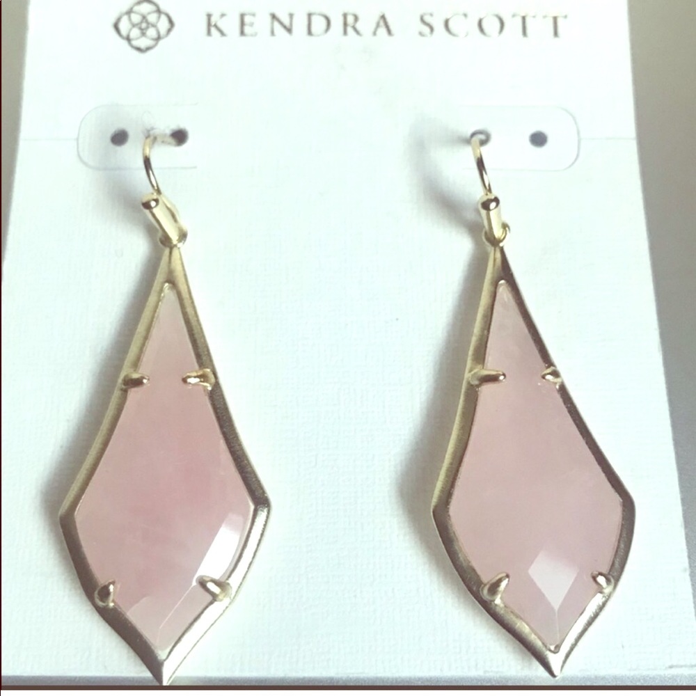 Kendra Scott Olivia Earrings Rose Quartz